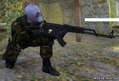 spetznaz in gas mask