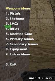 Admin Weapon Menu
