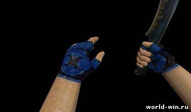 Blue X Gloves